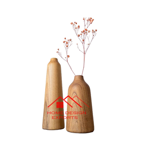 Decoración casera del hotel y del restaurante en el precio al por mayor Table Top Decor Accessories florero de madera - Product Image 4