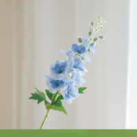 Fleurs artificielles réalistes en gros : Delphinium, Jacinthe et Violet, parfumées, longue durée, pour la décoration de la maison, de mariages et de remises de diplômes