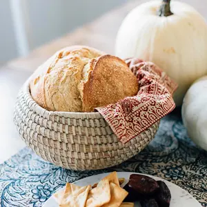 Round Food <b>Bowl</b> in Rattan with Modern Design Perfect for <b>Large</b> <b>Mixing</b> and Home Decoration Use 1 - Product Image 2