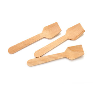 Cuillères en bois de 95 mm pour desserts et yaourts glacés, mini-cuillères en bois de bouleau de qualité alimentaire pour la restauration et les fêtes - Product Image 2