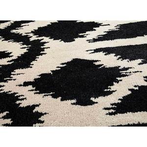 Tapis en laine et viscose gris et noir, tufté à la main, motif géométrique pour la décoration intérieure - Taq-402 - Product Image 2