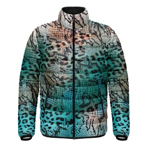 New Arrival High Quality Bubble Puffer Coat Padded Print <b>Waterproof</b> Down Jacket Winter Light Fabric <b>Clothing</b> men's jackets - Product Image 4