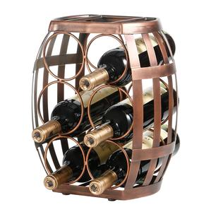 7 Bottles Countertop <b>Wine</b> Organizer Stand Double Tiers Metal <b>Free</b> <b>Standing</b> <b>Wine</b> Storage Holder Water Bottle Holder Stand-Black - Product Image 6