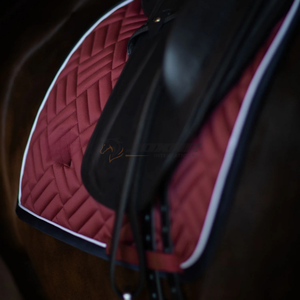 Almohadilla de sillín inglesa de gama alta, forro suave transpirable de algodón acolchado para el entrenamiento diario de caballos, almohadillas de sillín personalizadas - Product Image 6