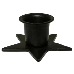 เชิงเทียนโลหะรูปดาวสีดำทนความร้อนตกแต่งบ้านบนโต๊ะ - Product Image 1