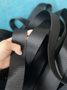 Cinta de poliéster tejida súper resistente en Vietnam, 5cm, 3.8cm, 2.8cm - Color negro, precio al por mayor, fabricante Sanboo Vietnam - Product Image 4