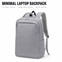 Sac à dos de voyage professionnel durable et tendance, sac pour ordinateur minimaliste avec port USB, sac de voyage imperméable pour le bureau, les voyages et l'école