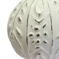 Boules de Noël Modernes et Élégantes en Plastique Argenté de 10 cm, Effet Neige Blanche, Collection de Noël, Fournitures de Fêtes