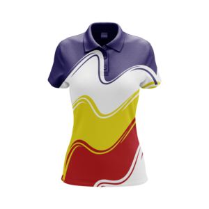 T-shirt Polo professionnel pour femmes, nouvelle mode, Logo personnalisé, impression et Sublimation - Product Image 5