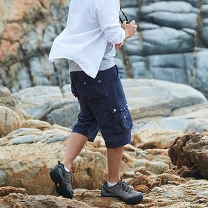 Pantalones cortos multibolsillo de algodón para hombre al por mayor, pantalones cortos cargo informales cómodos de uso diario de verano, logotipo personalizado, suministro de fábrica OEM - Product Image 6