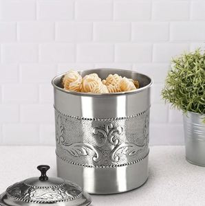 Bocaux uniques en acier inoxydable pour espèces alimentaires fruits secs conteneur de stockage pot maison hôtel restaurant cuisine décoration - Product Image 2