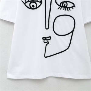 Camiseta de algodón orgánico 100% para mujer, camiseta lisa personalizada promocional, camiseta de gran tamaño, nuevos estilos, venta al por mayor - Product Image 5