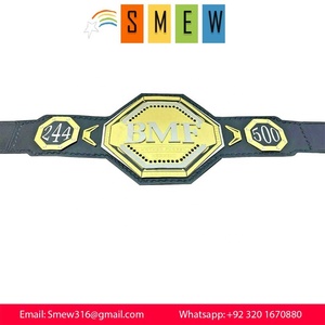 เข็มขัดแชมป์โลกหนัก,แผ่นทองเหลืองขนาดผู้ใหญ่และสายหนังแท้เข็มขัดแชมป์มืออาชีพ IBW - Product Image 3