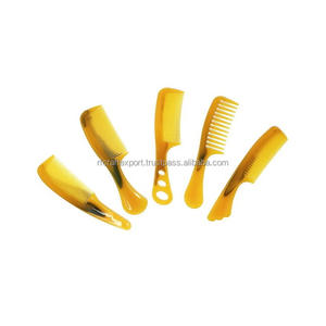 Nueva llegada de cuerno de Búfalo, peine para piojos, mango largo, Natural accesorio para el cuidado del cabello, herramienta de estilismo de RF Crafts - Product Image 1