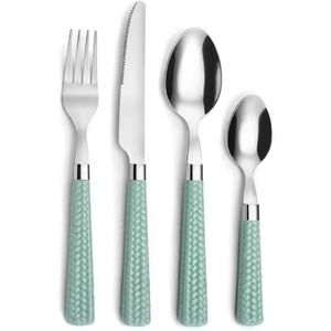 Stainless Steel Cutlery Set Metal <b>Knives</b> Forks Spoons Silver Cutlery Set for Party Events <b>Dinner</b> - Product Image 6