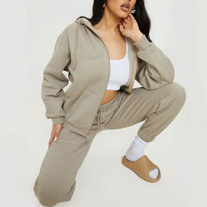 Conjunto de chándal de calidad personalizado al por mayor con forro polar Joggers Gym Sweat Suit Fitness Top de manga larga y conjunto de Jogger - Product Image 6