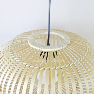 Vente en gros de lampes suspendues design chic en bambou lustres chics pour la décoration intérieure des hôtels et des chambres - Product Image 2