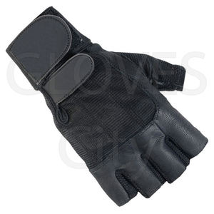 Wholesale Unisex Half Finger Leather Gym <b>Gloves</b> from <b>GLOVES</b> City Sialkot Pakistan Elastic Wrist Wraps for Weight Lifting - Product Image 6