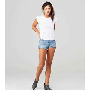 T-shirt ample et fluide pour femme Bella + Canvas avec design 3D, couleurs personnalisées, poignets retroussés et ourlet brut - Vente en gros - Product Image 6