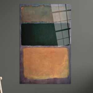 Lienzo con Impresión Abstracta Estilo Rothko: Elegancia en Tonos Tierra, ARTE EN VIDRIO TEMPLADO - Product Image 1