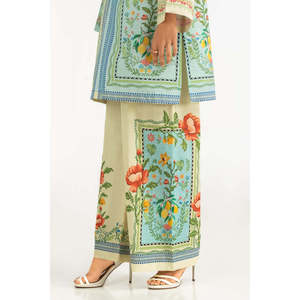 ชุดเซ็ตสไตล์โบฮีเมียนสำหรับผู้หญิง ผ้าฝ้ายผสมวิสโคส พิมพ์ลาย ระบายอากาศได้ดี เหมาะสำหรับฤดูใบไม้ผลิ/ฤดูร้อน รุ่น IPST-77228 - Product Image 5