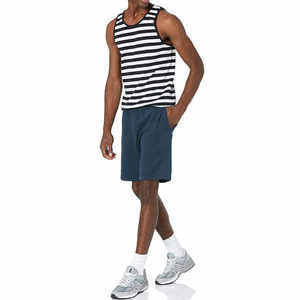 Rib sans manches 100% coton Singlet hommes blanc solide gilet hommes Fitness débardeur entraînement gymnastique chemise impression numérique débardeurs - Product Image 2