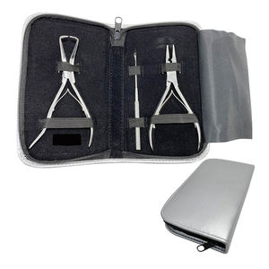 Ensemble de pinces d'extension de cheveux Micro anneau en or professionnel de haute qualité outil de boucle facile sac d'extension de cheveux en acier inoxydable en Silicone - Product Image 2