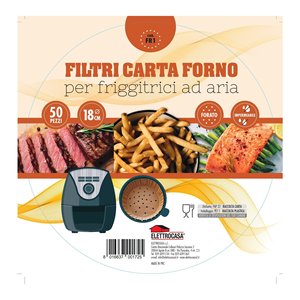 กระดาษรองอบสำหรับเครื่องทอด Elettrocasa รุ่น FR1 อุปกรณ์ทำอาหารที่จำเป็นสำหรับเครื่องทอดน้ำมัน - Product Image 1