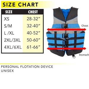 Cómodo chaleco salvavidas unisex con certificación CE para actividades acuáticas - Product Image 6