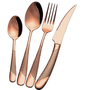 Juego de Cubiertos de Acero Inoxidable con Mango de Metal de Diseño, Cubertería de Lujo para Restaurantes a Bajo Precio - Product Image 5