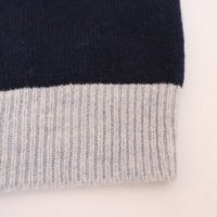 Pull à fermeture éclair pour hommes en laine d'agneau mérinos 100% hauts chauds