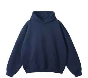 เสื้อกันหนาวมีฮู้ดหนาสำหรับผู้ชายเสื้อฮู้ดแบบสวมหัวของผู้ชายผ้าคอตตอน100% โลโก้ออกแบบได้ตามต้องการสำหรับฤดูหนาว - Product Image 6