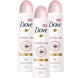 Paquete de 3 Desodorantes Antitranspirantes en Aerosol Dove Invisible Care Floral Touch 48h, 250mL - Product Image 2
