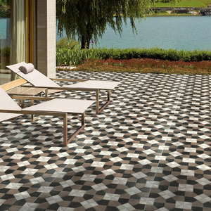 CARREAUX SEMI-PORCELAINE 50X50 CM CARREAUX DE STATIONNEMENT EXTÉRIEURS INTÉRIEURS DE VIE DE LUXE CARREAUX DE JARDIN À SURFACE MATE - Product Image 2