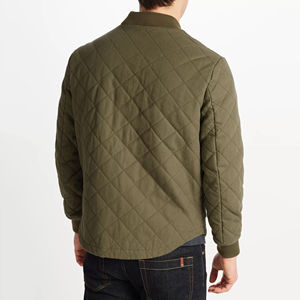 Chaqueta Bomber de Invierno para Hombre, Estilo Urbano, con Revestimiento Personalizado en la Parte Delantera, Cuello Alto, Impermeable, Transpirable, Fabricada en Fábrica, Venta al Por Mayor - Product Image 3