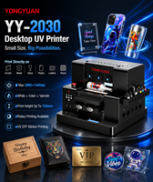 Impresora de Etiquetas Plana UV de Inyección de Tinta CMYKWV Nueva XP600 para Carcasas de Teléfono, Vidrio, Acrílico, Metal, Plástico, 1 Año de Garantía