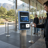 Terminal Android intelligent pour la validation des billets de sites touristiques, avec lecteur de codes QR, NFC et système de contrôle d'accès par reconnaissance faciale