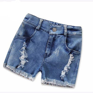 Pantalones cortos vaqueros personalizados OEM/ODM para mujer, pantalones cortos vaqueros lavados de algodón puro para verano, ropa de calle, pantalones cortos vaqueros de tiro medio - Product Image 2