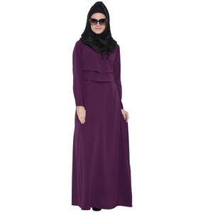 Gran oferta de hiyab Abaya para mujer, nuevo modelo con estampado Floral, ropa islámica transpirable de talla grande, hiyab Abaya con logotipo personalizado - Product Image 5