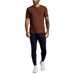 Camiseta Deportiva de Cuello Redondo para Hombre, Transpirable, con Diseño Sólido y Ajuste Atlético - Product Image 4