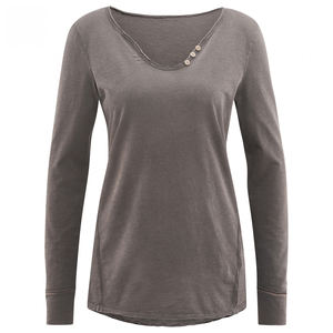 Camiseta de microfibra para mujer Cuello Ropa de calle Diseño de logotipo personalizable Impresión digital Venta al por mayor Tela de punto ¡Diseña tu propio! - Product Image 1