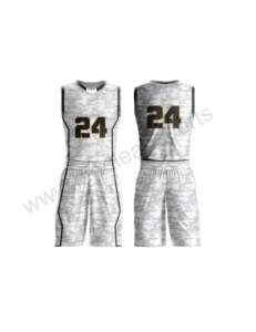 Tenues de basketball sur mesure de haute qualité, respirantes, grandes tailles, séchage rapide, design léger, logo personnalisé imprimé, ensembles d'usine - Product Image 2