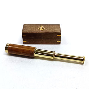 <b>Brass</b> <b>Telescope</b> With Black Leather Mounted - Product Image 4