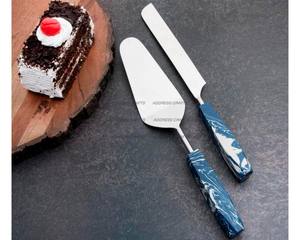 ด้ามจับเรซินสแตนเลสสำหรับตกแต่งโต๊ะเค้กและงานเลี้ยงวันเกิดเครื่องครัวเค้กมือสองดีไซน์ใหม่ล่าสุด - Product Image 2