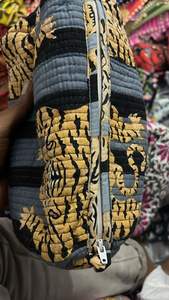 Por encargo hecho a mano acolchado tipografía impresa algodón Kantha Sling bolsas colores mezclados para maquillaje joyería viaje Essentials - Product Image 3