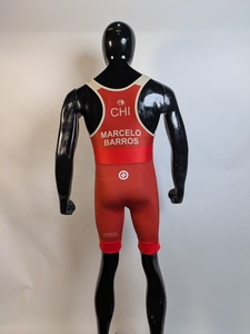 Singlet de Lucha Libre Unisex Rojo con Impresión Personalizada, Logotipo de Águila, Texto Nido de Águilas, Spandex/Poliéster Ligero, GREATFIT SPORTS CLUB - Product Image 2