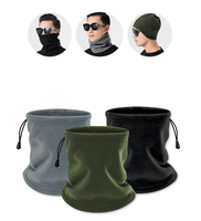 Gorro de Forro Polar Multiusos 3 en 1, Transpirable, Impermeable, Protector de Cuello y Rostro, para Viajes y Playa, con Bordado 3D, Talla Personalizable