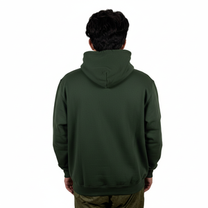 เสื้อฮู้ดดี้ผู้ชายผ้าหนานุ่มสบาย 100% ผ้าฝ้าย แบบสวมหัว มีซับในขนแกะ สำหรับฤดูหนาว ดีไซน์เรียบง่าย - Product Image 6