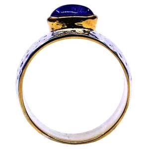 Bague tanzanite en argent sterling 925 plaqué or classique pour mariages et fêtes - Product Image 4