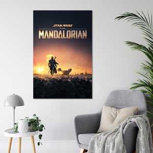 Affiche de style moderne The Mandalorian, toile décorative murale - Product Image 1